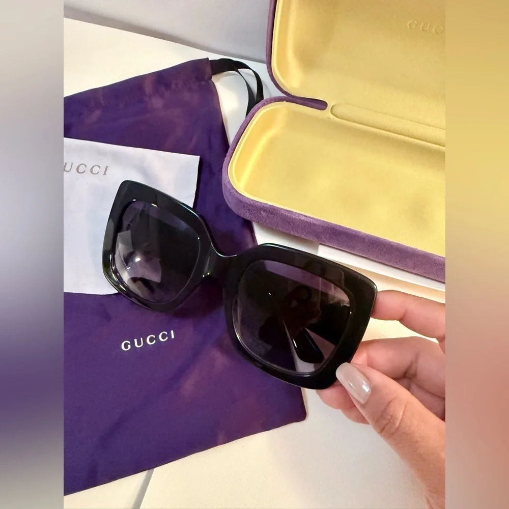 Gucci Black Square Sunglasses